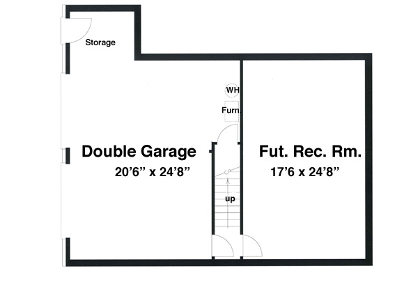 Lower Level image of Mount Vernon House Plan
